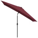 PARASOL OGRODOWY NA METALOWYM SŁUPKU 300X 200CM BORDOWY