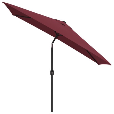 PARASOL OGRODOWY NA METALOWYM SŁUPKU 300X 200CM BORDOWY