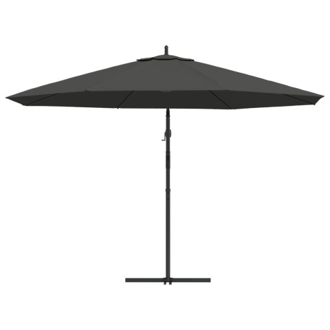 PARASOL WISZĄCY ZE SŁUPKIEM ALUMINIOWYM 350CM ANTRACYTOWY