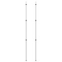 TELESKOPOWE SŁUPKI DO TARPA DŁ. 102-260CM 2 SZT. ALUMINIUM