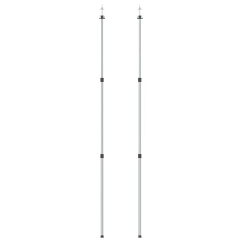 TELESKOPOWE SŁUPKI DO TARPA DŁ. 102-260CM 2 SZT. ALUMINIUM