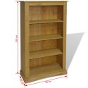 BIBLIOTECZKA W MEKSYKAŃSKIM STYLU CORONA SOSNA 81X29X150CM