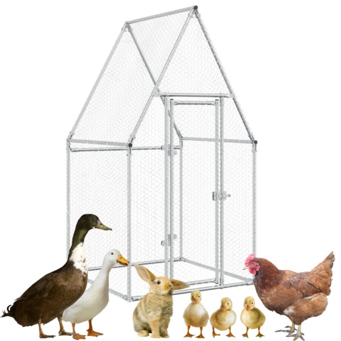 KLATKA DLA KRÓLIKA KRÓLIKÓW KACZEK KUR GĘSI 100X100X190CM STAL GALWANIZOWANA