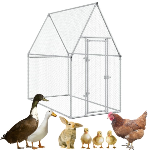 KLATKA DLA KRÓLIKA KRÓLIKÓW KACZEK KUR GĘSI 200X100X190CM STAL GALWANIZOWANA