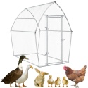 KLATKA DLA KRÓLIKA KRÓLIKÓW KACZEK KUR GĘSI 200X105X182CM STAL GALWANIZOWANA