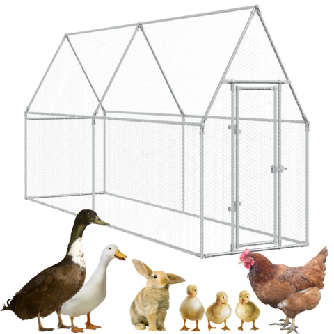 KLATKA DLA KRÓLIKA KRÓLIKÓW KACZEK KUR GĘSI 400X100X190CM STAL GALWANIZOWANA