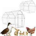 KLATKA DLA KRÓLIKA KRÓLIKÓW KACZEK KUR GĘSI 400X105X182CM STAL GALWANIZOWANA