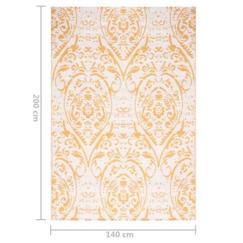 DYWAN ZEWNĘTRZNY ŻÓŁTY 140X 200CM PP