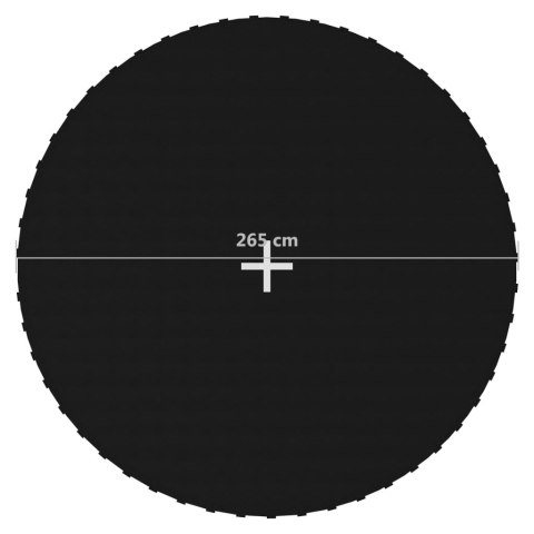 MATA DO SKAKANIA DO TRAMPOLINY 3,05M CZARNA OKRĄGŁA