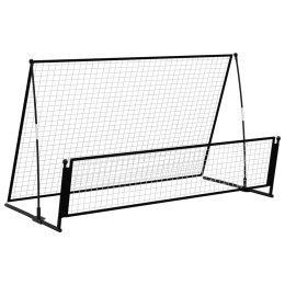 REBOUNDER DO PIŁKI NOŻNEJ 2-W-1 202X104X120CM STAL