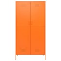 SZAFA POMARAŃCZOWA 90X50X180CM STALOWA