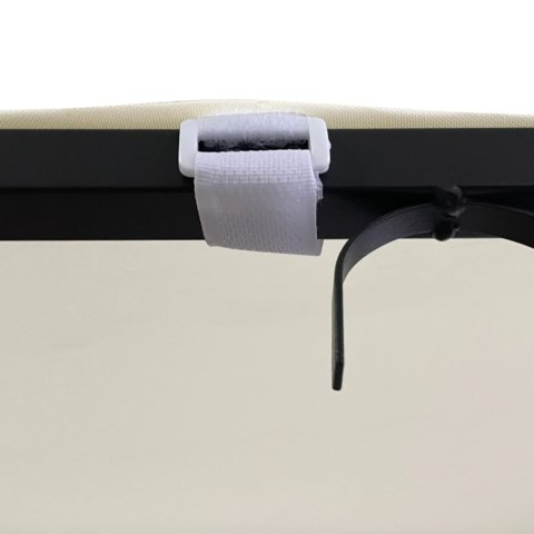 ZADASZENI OGRODOWE KREMOWE 4X3M 180G/M² TKANINA I STAL