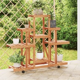 KWIETNIK NA KÓŁKACH 110X25X101CM LITE DREWNO JODŁOWE