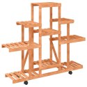 KWIETNIK NA KÓŁKACH 110X25X101CM LITE DREWNO JODŁOWE