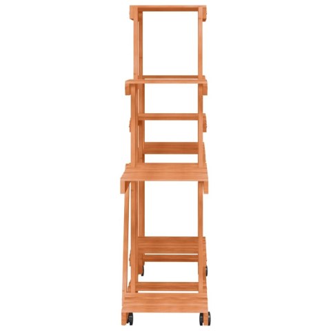 KWIETNIK NA KÓŁKACH 110X25X101CM LITE DREWNO JODŁOWE