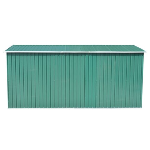 SZOPA OGRODOWA 257X 392X 181CM METAL ZIELONA