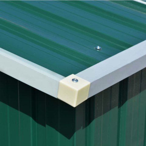 SZOPA OGRODOWA 257X489X181CM METAL ZIELONA