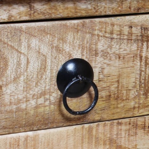 STOLIK KAWOWY CHROPOWATE DREWNO MANGO 70X70X40CM