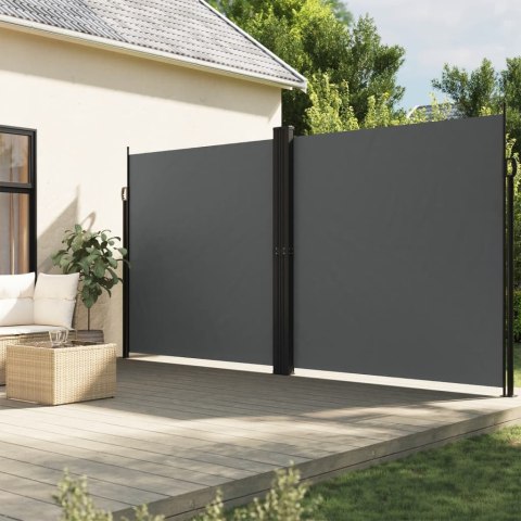 ZWIJANA MARKIZA BOCZNA ANTRACYTOWA 200X 1000CM