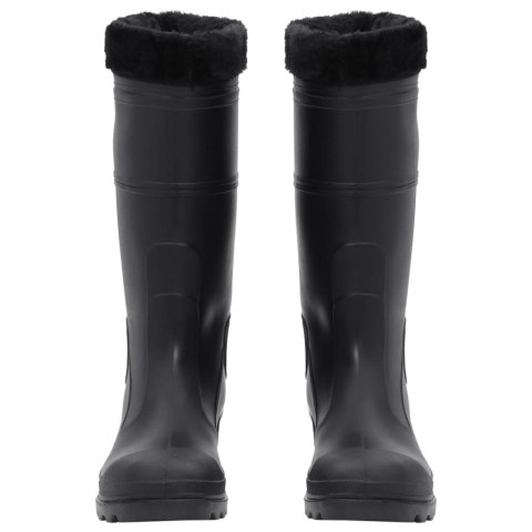 KALOSZE Z WYJMOWANYM OCIEPLENIEM CZARNE ROZMIAR 43 PVC