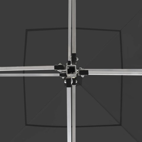 NAMIOT IMPREZOWY ZE ŚCIANKAMI ALUMINIUM 2X2M ANTRACYTOWY