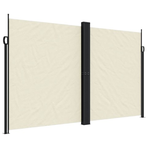 ZWIJANA MARKIZA BOCZNA OCHRONA PRZED SŁOŃCEM KREMOWA 200X1000CM