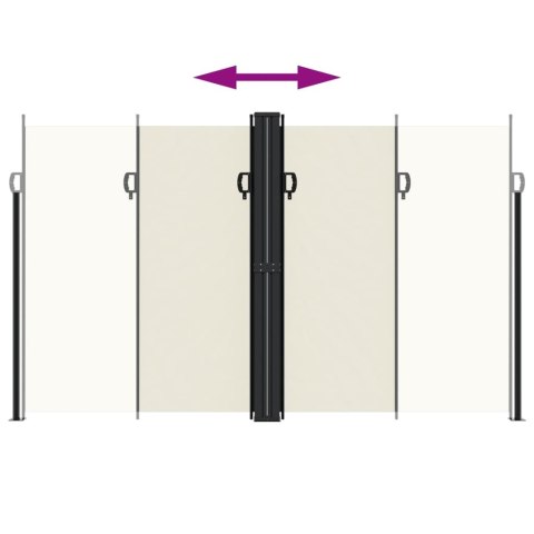 ZWIJANA MARKIZA BOCZNA OCHRONA PRZED SŁOŃCEM KREMOWA 200X1000CM