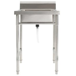 ZLEWOZMYWAK KUCHENNY JEDNOKOMOROWY STAL NIERDZEWNA