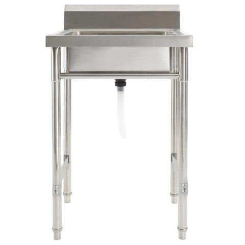 ZLEWOZMYWAK KUCHENNY JEDNOKOMOROWY STAL NIERDZEWNA