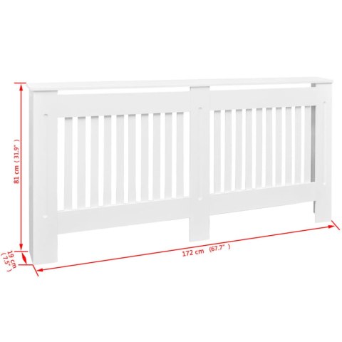 OSŁONA NA KALORYFER BIAŁA 172CM