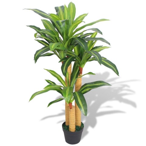 SZTUCZNA DRACENA Z DONICZKĄ 100CM ZIELONA