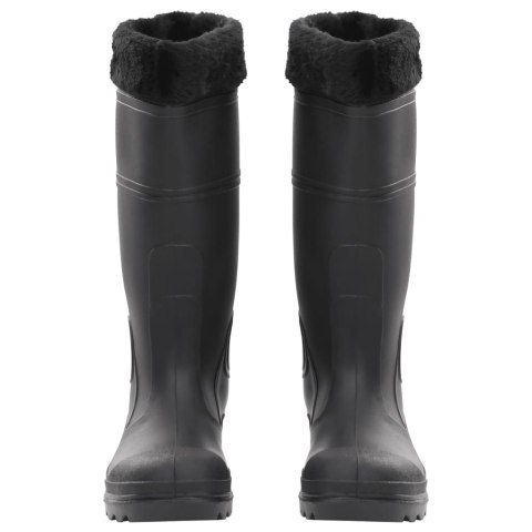 KALOSZE Z WYJMOWANYM OCIEPLENIEM CZARNE ROZMIAR 39 PVC