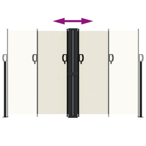 ZWIJANA MARKIZA BOCZNA OCHRONA PRZED SŁOŃCEM KREMOWA 160X1000CM