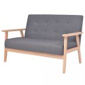 2-OSOBOWA SOFA MATERIAŁOWA CIEMNOSZARA