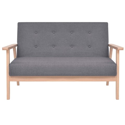 2-OSOBOWA SOFA MATERIAŁOWA CIEMNOSZARA