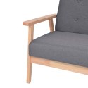 2-OSOBOWA SOFA MATERIAŁOWA CIEMNOSZARA