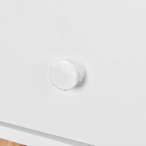 SZAFKI NOCNE 2 SZT. DREWNO SOSNOWE 40X 30X 61CM BIAŁE