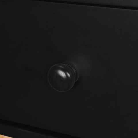 SZAFKI NOCNE 2 SZT. DREWNO SOSNOWE 40X 30X 61CM CZARNE