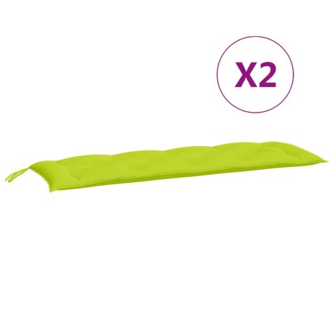 PODUSZKI NA ŁAWKĘ OGRODOWĄ 2SZT. JASNOZIELONA TKANINA OXFORD