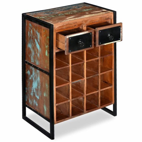 STOJAK NA 16 BUTELEK WINA DREWNO ODZYSKANE