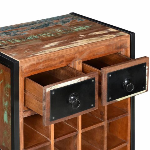 STOJAK NA 16 BUTELEK WINA DREWNO ODZYSKANE