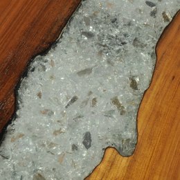 STOLIK TYPU KONSOLA DREWNO TEKOWE 100X 35X 75CM