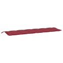 PODUSZKI NA ŁAWKĘ OGRODOWĄ 2SZT.,CZERWONE WINO TKANINA OXFORD