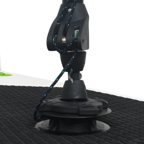 NADMUCWANA DESKA SUP Z ŻAGLEM I AKCESORIAMI ZIELONO-BIAŁA