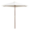 PARASOL OGRODOWY 270X270CM DREWNIANY KREMOWY
