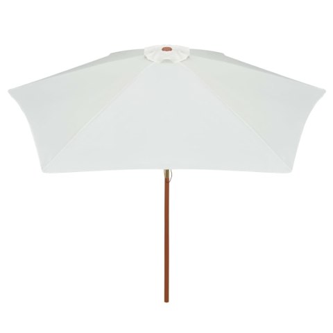 PARASOL OGRODOWY 270X270CM DREWNIANY KREMOWY