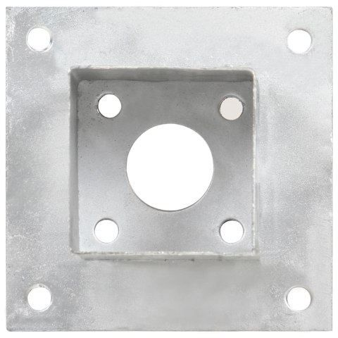 PODSTAWY SŁUPÓW 4 SZT. GALWANIZOWANY METAL 81MM