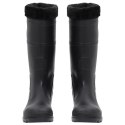 KALOSZE Z WYJMOWANYM OCIEPLENIEM CZARNE ROZMIAR 41 PVC