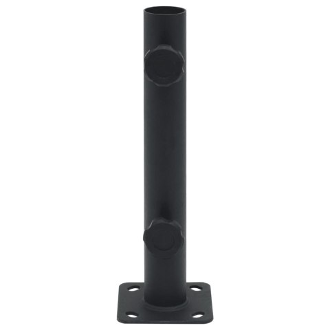 PODSTAWA PARASOLA DO SŁUPKÓW Ø32/34/38MM MATOWA CZERŃ STAL