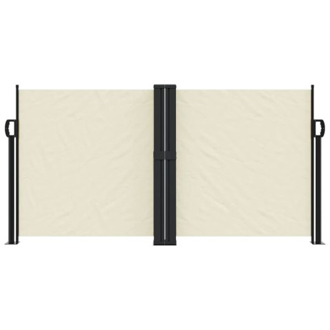 ZWIJANA MARKIZA BOCZNA OCHRONA PRZED SŁOŃCEM KREMOWA 120X1000CM